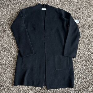 Nine West Women’s Black Open Front Cardigan Sweater